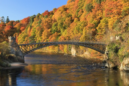 Foliage Scozia - Craigellache Bridge