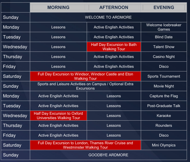 programma vacanza studio inghilterra ipswich